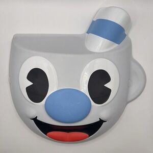 Cuphead Vacuform Mugman Plastic Costume Mask Elope StudioMDHR Cosplay‎ Halloween